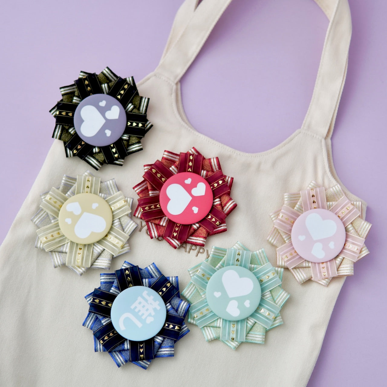 華とハートと」缶バッジロゼット – gaacal