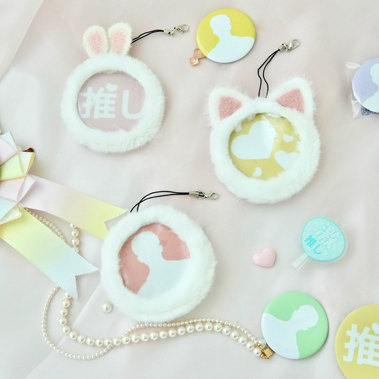 もこコスバッジ」もこもこフレームバッジ保護ケース – gaacal