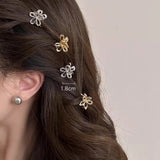 「さりげないきらめき」ミニフラワーヘアクリップ