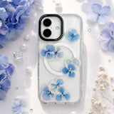 「厄除け｜青守りアジサイ」着せ替えデザインプレート【PaleCase(パレケース)専用】花祈願