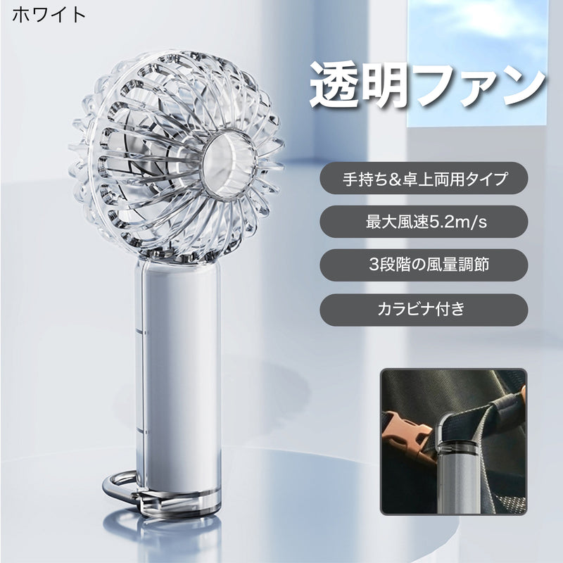 「透明感で涼しさを纏う」ミニクリアファン