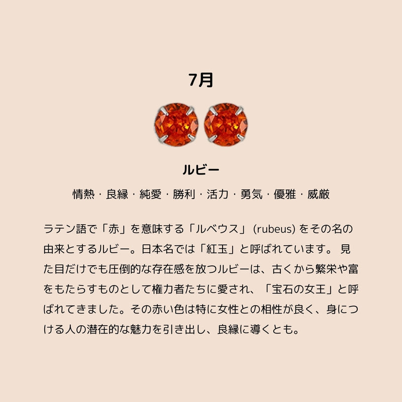 「誕生月に込めた想い」GAACAL極小ピアス 2点セット