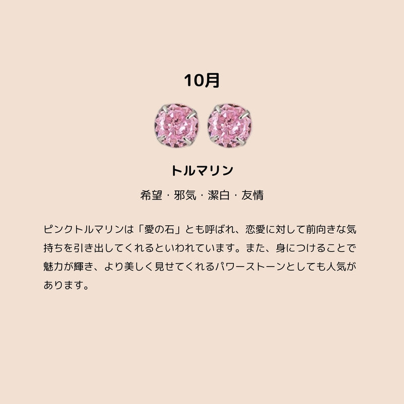 「誕生月に込めた想い」GAACAL極小ピアス 2点セット