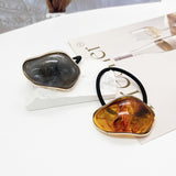 「ミルクコーヒー ジオメトリック」ヘアゴム