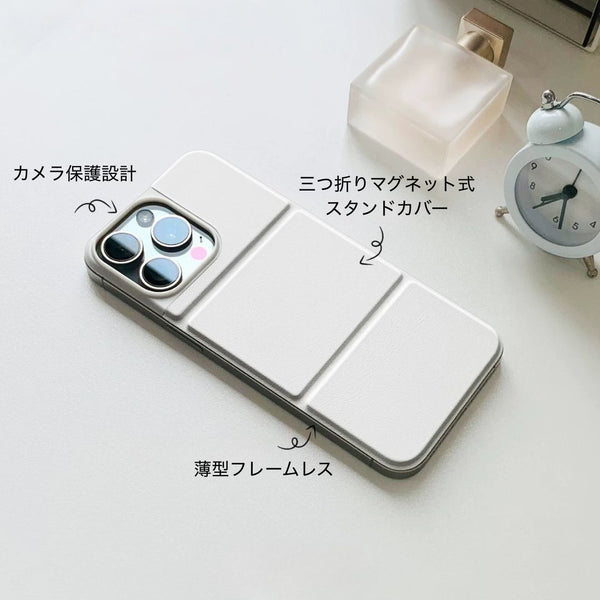 「スリムスタンド」PUレザーマグネットスマホケース
