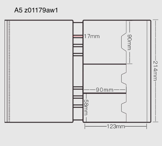 「大人ノート」ルーズリーフノート リフィル A5 A6月間&週間 ベーシック