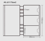 「大人ノート」ルーズリーフノート リフィル A5 A6月間&週間 ベーシック