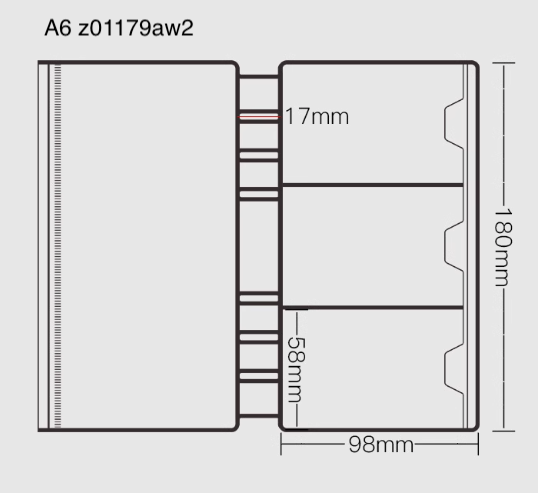 「大人ノート」ルーズリーフノート リフィル A5 A6月間&週間 ベーシック
