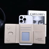 「三つ折りマグセーフカードウォレット」大容量スマート収納 MagSafe