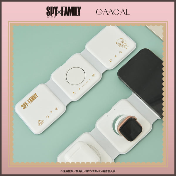 TVアニメ『SPY×FAMILY』　GAACAL 3in1の折り畳みワイヤレス充電器 Magsafe対応 アーニャ 1次受注中