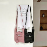 大人かわいいを叶える、上品なロック付きミニショルダーバッグ