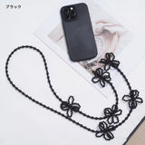 2WAY 手作り風ビーズフラワーチェーン｜上品なパールと薔薇のモチーフで彩る、シンプルかわいいマルチチェーン