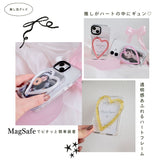 「推しがハートにギュン♡」透明感あふれるハンドメイド GAACALオリジナル MagSafeトレカケース（全10色）