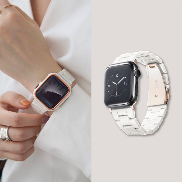 RITAO CHAN公式アカウント06Apple Pod ホワイト 大ヒット商品！「軽やかバンド」プラスチックアップルウォッチバンド