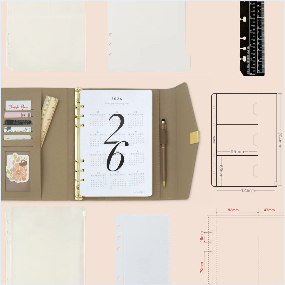 大人ノート」ルーズリーフノート リフィル A5 A6 ポケット – gaacal