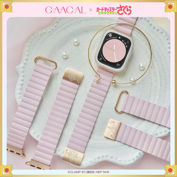 apple watch2さくら GAACAL×カードキャプターさくら 彫刻入りのマグネット式アップル