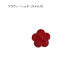 「貼るだけデコ」ハート＆フラワー アクリルスマホチャームホルダー
