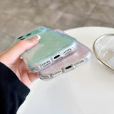 「お気に入りが、今日の気分を上げてくれる」シェル風 オーロラ iPhoneケース