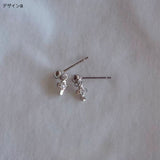 「シンプルな輝き」925銀素材の螺旋棒と十字架デザインイヤリング