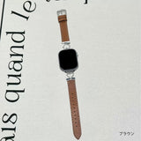 「ハートエレガンス」金属×PUレザー Apple Watchバンド