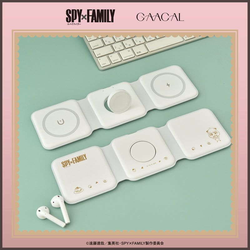 TVアニメ『SPY×FAMILY』　GAACAL 3in1の折り畳みワイヤレス充電器 Magsafe対応 アーニャ 1次受注中