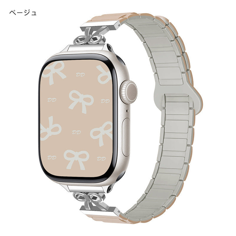 「リボンシリコン」Apple Watchバンド