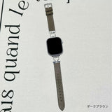 「ハートエレガンス」金属×PUレザー Apple Watchバンド