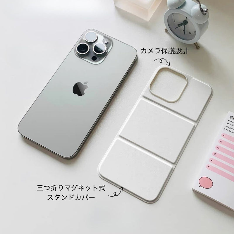 「スリムスタンド」PUレザーマグネットスマホケース
