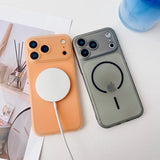 【MagSafe対応】マットiPhoneケース くすみカラー さらさら手触り｜薄氷のような透明感・耐衝撃・指紋防止（全8色）