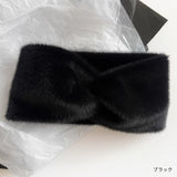 「ふわもこクロス」ファーヘアバンド