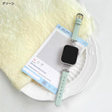 「春の指先に、甘いときめき」ハートキルティング レザーバンド