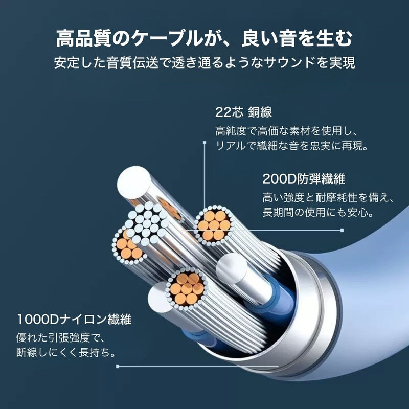 「音を楽しむ。色を楽しむ。」インナーイヤー型のType-Cイヤホン