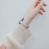 「エレガントな輝き」ジルコニアビーズ Apple Watchバンド