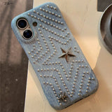 「デニム生地×スタッズ」ヴィンテージ感あふれるスマホケース