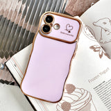 p00708 「好きなものと過ごす日は、もっと楽しい」手になじむウェーブ ハートメタリック iPhoneケース ライラック 商品画像 11