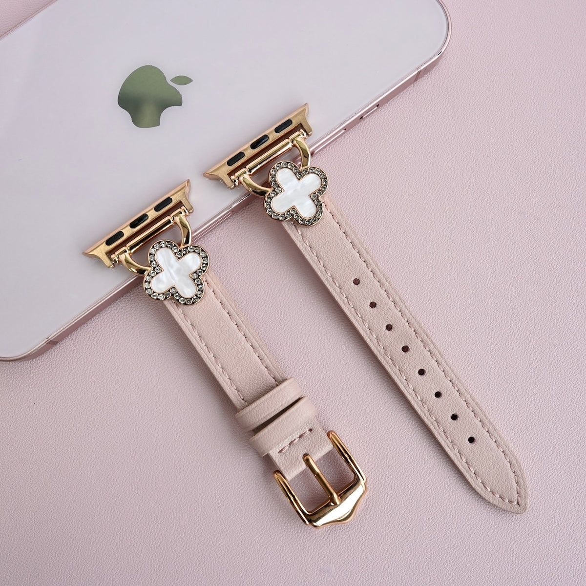 幸運の輝き」クローバーモチーフアップルウォッチバンド – gaacal