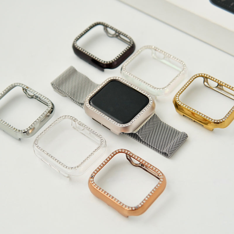 41mm キラキラカバー 画面保護 appleWatch ダイヤカバー-