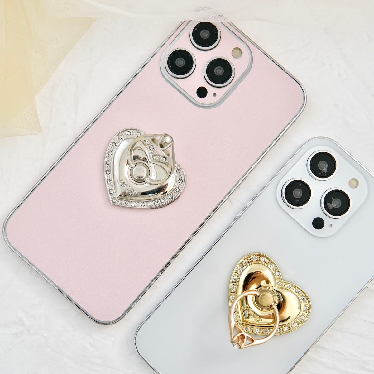 支えるハート」ハートのスマホリングスタンド – gaacal