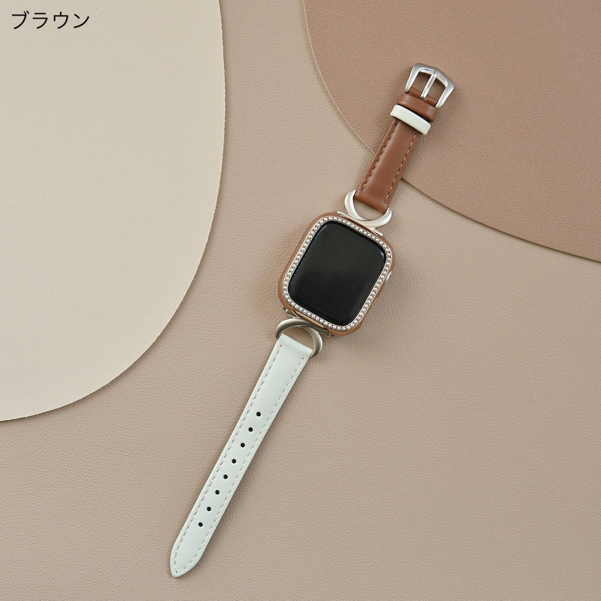 スターライト×レザー」クロスデザインアップルウォッチバンド