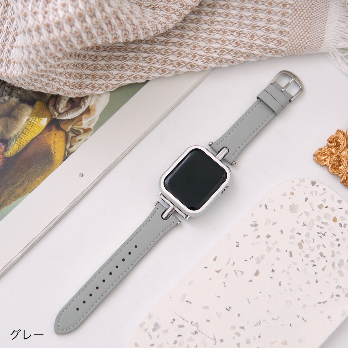 ゆっさゆさ 大人のゆとり」PUレザーアップルウォッチバンド – gaacal