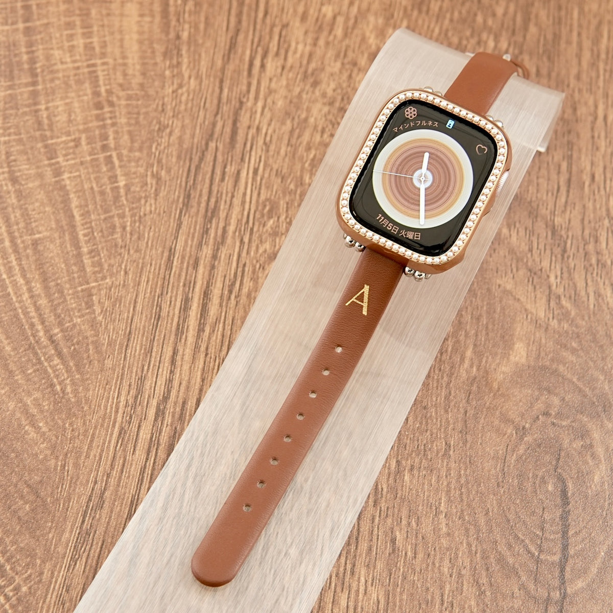 ラテ色レザー」PUレザーアップルウォッチバンド – gaacal