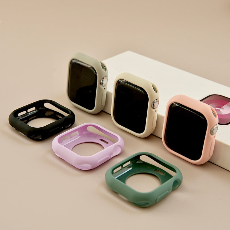 「柔らかくしっかりガード」パステルカラーのシリコン製Apple Watch保護ケース