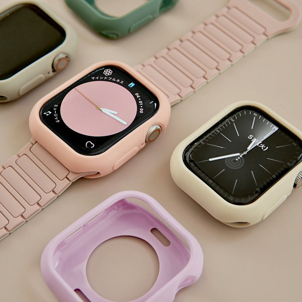 「柔らかくしっかりガード」パステルカラーのシリコン製Apple Watch保護ケース