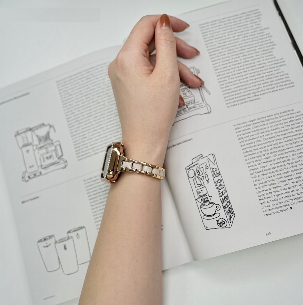 エレガントな輝き」ステンレスアップルウォッチバンド – gaacal