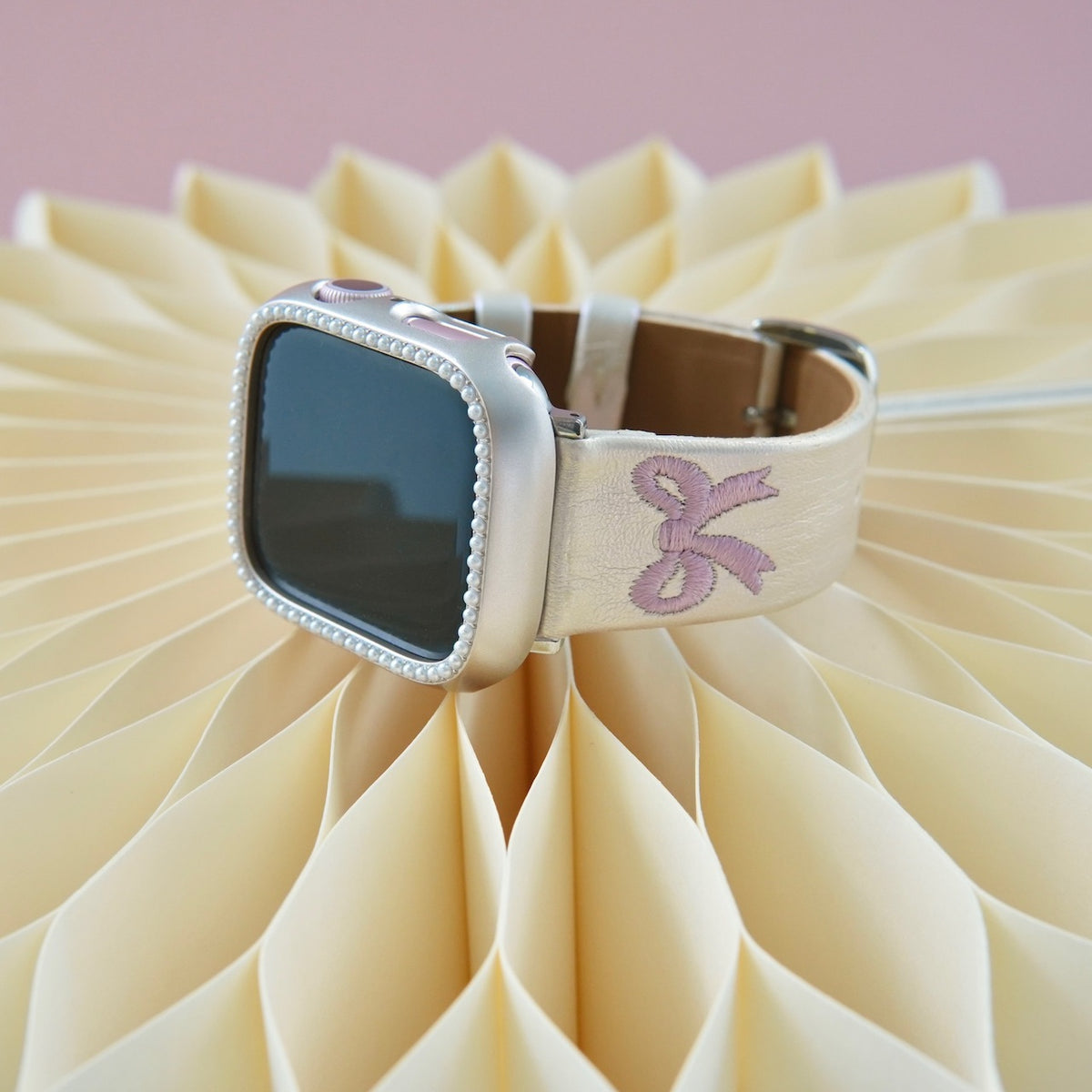 オーロラウェーブ」リボン刺繍アップルウォッチバンド – gaacal