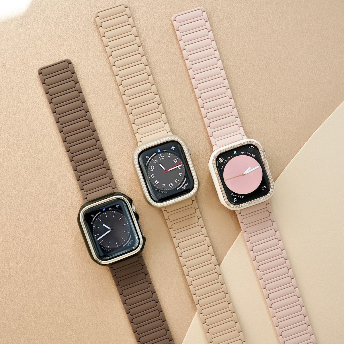敏感肌にも安心」シリコンマグネット式アップルウォッチバンド – gaacal