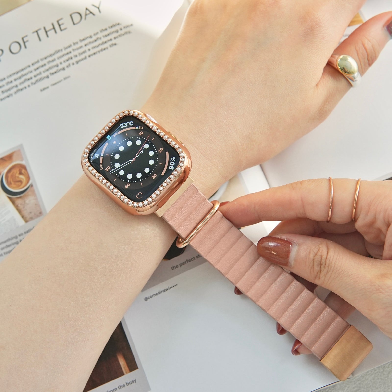 GAACALオリジナル新色「ぴったりライン」マグネット式PUレザーアップル