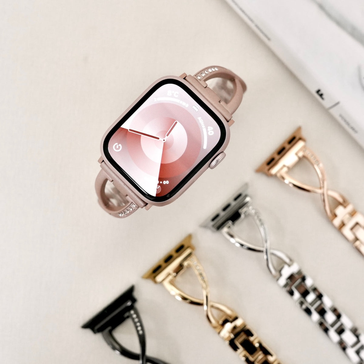 エレガントな輝き」マット仕上げApple Watchバンド – gaacal