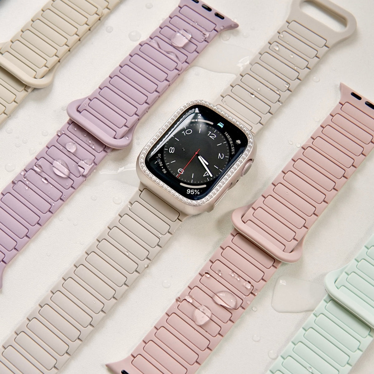 アップルウォッチキラキラカバーケースAppleウォッチバンド