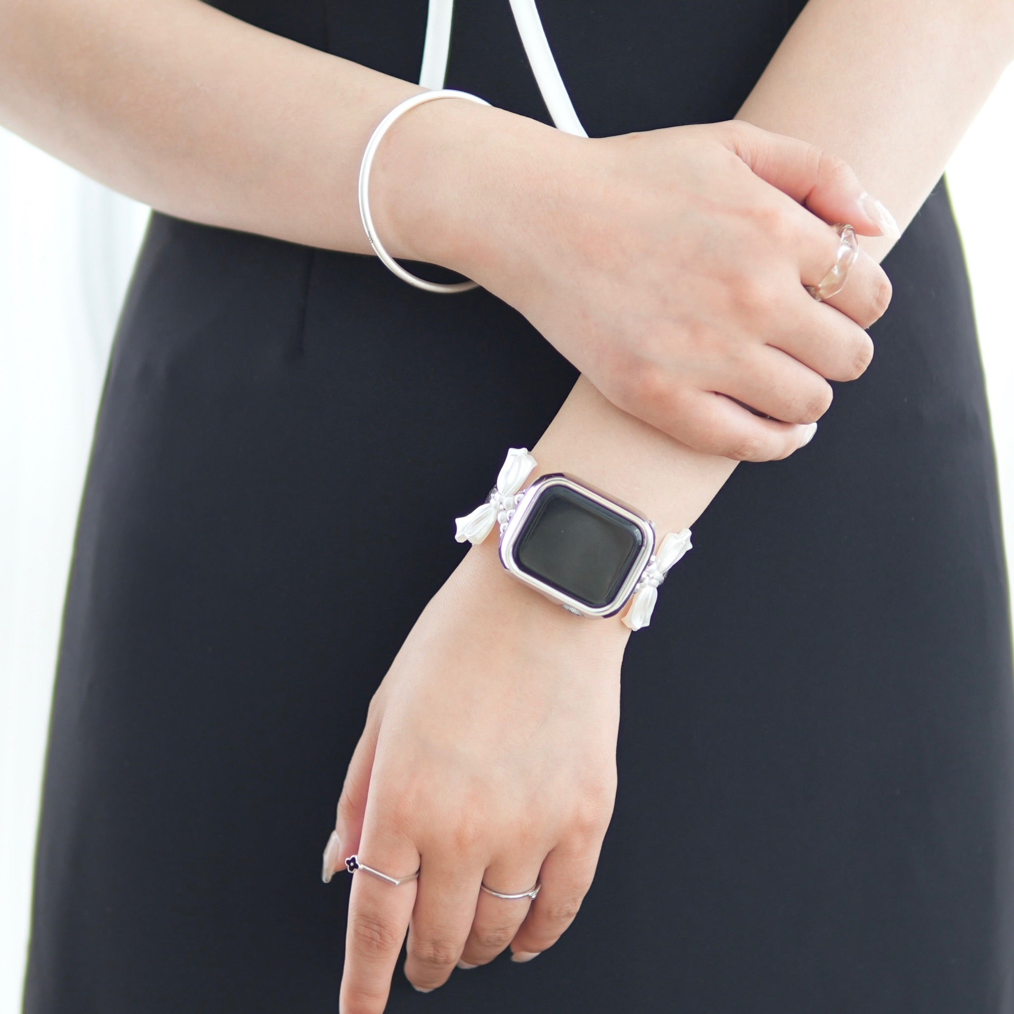 カーボン⭐︎アップルウォッチカバーベルトバンドAppleWatch